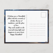 🕎 Happy Chanoeka, aangepaste tekst Feestdagenkaart (Achterkant)