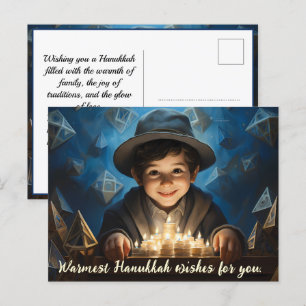 🕎 Happy Chanoeka, aangepaste tekst Feestdagenkaart