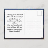 🕎 Happy Chanoeka, aangepaste tekst Feestdagenkaart (Achterkant)