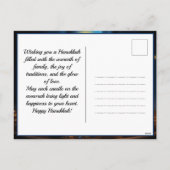 🕎 Happy Chanoeka, aangepaste tekst Feestdagenkaart (Achterkant)