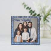 🕎 Happy Chanoeka, aangepaste tekst Feestdagenkaart (Staand voorkant)