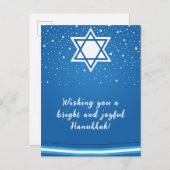 🕎 Happy Chanoeka, aanpasbaar Briefkaart (Voorkant / Achterkant)