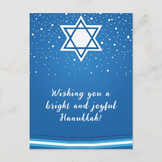 🕎 Happy Chanoeka, aanpasbaar Briefkaart (Voorkant)