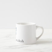 Happy Chanoeka Blauw & Wit Espresso Kop (Rechts)