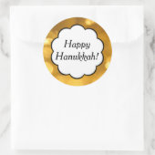 Happy Chanoeka - Gouden Sticker (Tas)