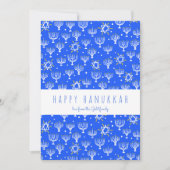 Happy Chanoeka Menorah Custom boomvrije Kaart (Voorkant)