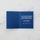 Happy Chanoeka Star of David Schattige Trendy Feestdagen Kaart (Binnen)