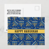 Happy Chanoeka Star of David Schattige Trendy Feestdagenkaart (Voorkant / Achterkant)