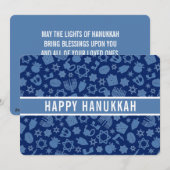 Happy Chanoeka Star of David Schattige Trendy Feestdagenkaart (Voorkant / Achterkant)