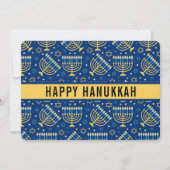 Happy Chanoeka Star of David Schattige Trendy Feestdagenkaart (Voorkant)