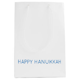 Happy Chanoeka Typografie Holiday Faith Medium Cadeauzakje