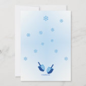 Happy Chanoeka van onze nieuwe thuis vakantie Kaar Kaart (Achterkant)