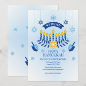 Happy Chanoeka van onze nieuwe thuis vakantie Kaar Kaart (Voorkant / Achterkant)
