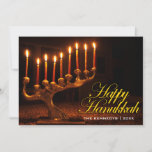 Happy Chanoeka - Verlichte Negen Kaars Menorah Feestdagenkaart<br><div class="desc">Happy Chanoeka - Verlichte Negen Kaars Menorah. Verenigde Staten,  Washington,  Bellevue. Menorah met alle kaarsen aangestoken voor Chanoeka | John & Lisa Merrill / DanitaDelimont.com | US48 JME0238</div>