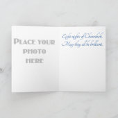 Happy Chanoeka Volledig  foto Kaart (Binnen)