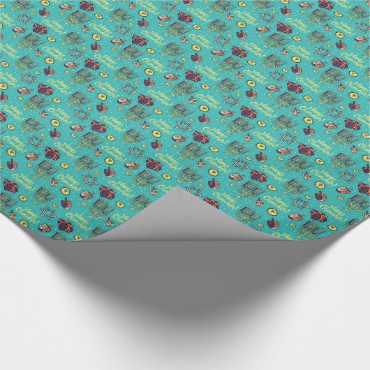 Happy Chanukah Cadeaupapier (Hoek)