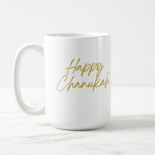 Happy Chanukah Classic Mok, 15 oz Koffiemok (Links)