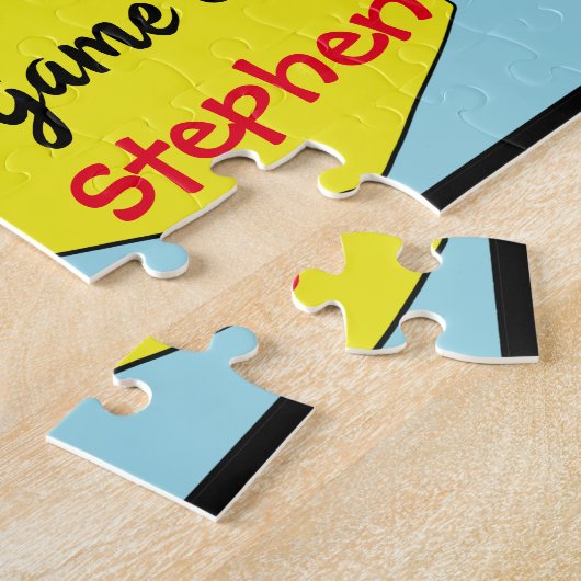 Happy Chanukah Dinosaur Jigzaag Puzzle Legpuzzel (Zijkant)