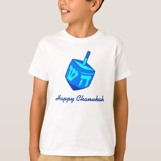 Happy Chanukah Dreidel T-shirt (Voorkant)