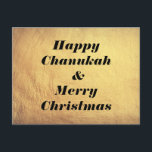 Happy Chanukah en Merry kerstvakanay Briefkaart<br><div class="desc">Happy Chanukah! Vrolijk kerstfeest!</div>