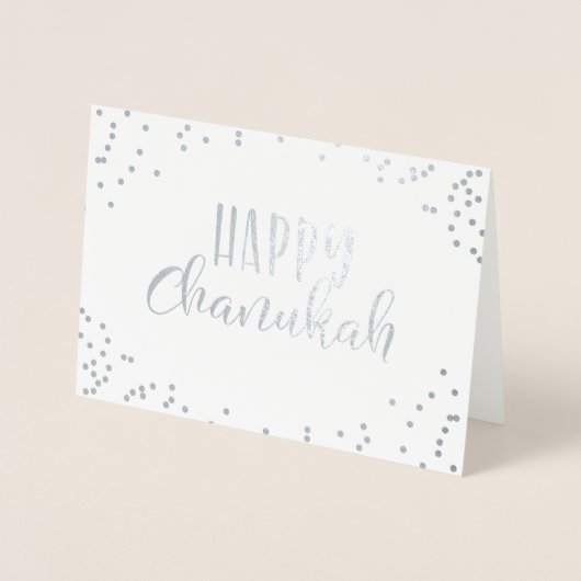 Happy Chanukah Folie Kaarten (Voorkant)