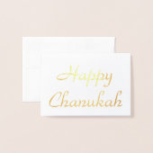 Happy Chanukah Folie Kaarten (Voorkant met envelop)