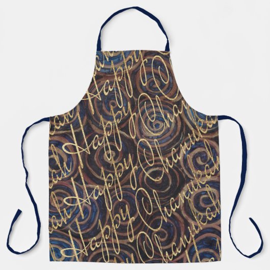 Happy Chanukah Gold Schort (Voorkant)