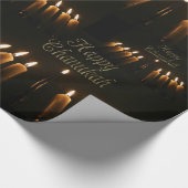 Happy Chanukah Hanukkah Lamp Menorah Lights Candle Cadeaupapier (Hoek)