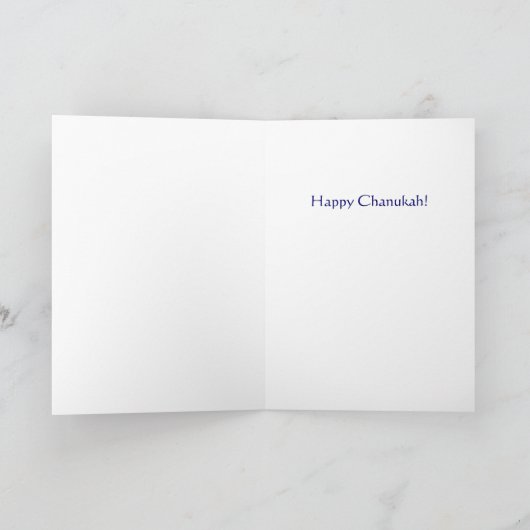 Happy Chanukah Holiday Greeting Card Feestdagen Kaart (Binnen)