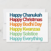 Happy Chanukah-kerstfeestdag Alles Kaart (Voorkant)