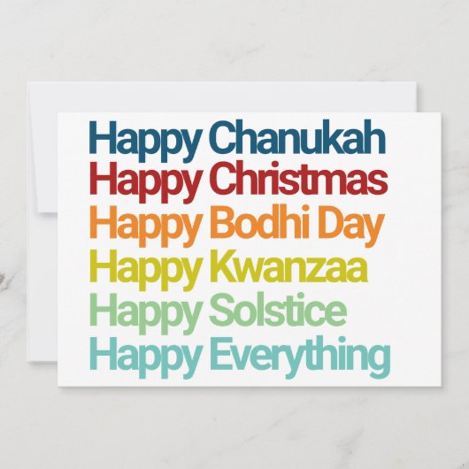 Happy Chanukah-kerstfeestdag Alles Kaart (Voorkant)
