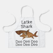 Happy Chanukah Latke Shark Schort (Voorkant)