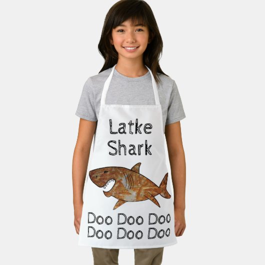 Happy Chanukah Latke Shark Schort (Insitu)