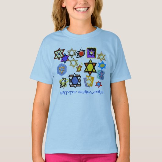 HAPPY CHANUKAH MEISJE SHIRTEN & HOODIES - JUDAICA (Voorkant)
