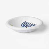 Happy Chanukah Menorah Papieren Kommen (Gebogen)