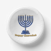 Happy Chanukah Menorah Papieren Kommen (Voorkant)