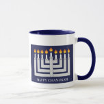 Happy Chanukah Mok<br><div class="desc">Lit Menorah</div>