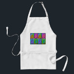 Happy Chanukah Neon Dreidle Standaard Schort<br><div class="desc">Happy Chanukah Neon Dreidle Apron. Maakt grote Chanukah Gift</div>