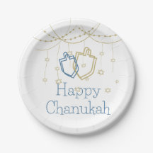 Happy Chanukah Papier Borden