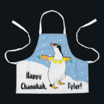 Happy Chanukah Penguin Apron Schort<br><div class="desc">Gelukkig Chanukah Penguin Schort. Personaliseer door tekst te verwijderen en uw eigen tekst toe te voegen. Gebruik uw favoriete lettertypestijl, -kleur en -grootte. Zorg ervoor dat u maat en riemkleur kiest. Alle ontwerpelementen kunnen worden overgebracht naar andere Zazzle-producten en bewerkt. Fijne Chanoeka! Bedankt om langs te komen. Zeer gewaardeerd! Maat:...</div>