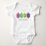 Happy Chanukah Romper<br><div class="desc">Happy Chanukah T-shirt voor kinderen</div>