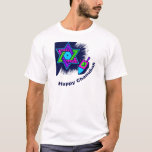 Happy Chanukah T-shirt<br><div class="desc">Een Happy Chanukah voor iedereen met deze joodse ster en dreidel</div>