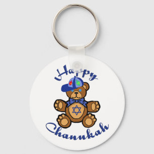 Happy Chanukah Teddy Bear Sleutelhanger