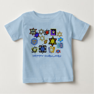 HAPPY CHANUKKAH BABY TEE SHIRS - HOGE FEESTDAGEN