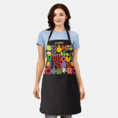 Happy Chanukkah Hebrew Personalized Menorah Schort (Gedragen)