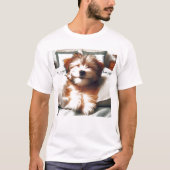 Happy Chappy Pup T-shirt (Voorkant)