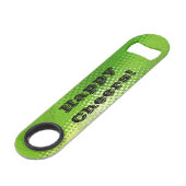 HAPPY CHEERS! LIME GROEN ..Jouw naam TOEVOEGEN & B Speed Flessenopener (Achterkant Gekanteld)