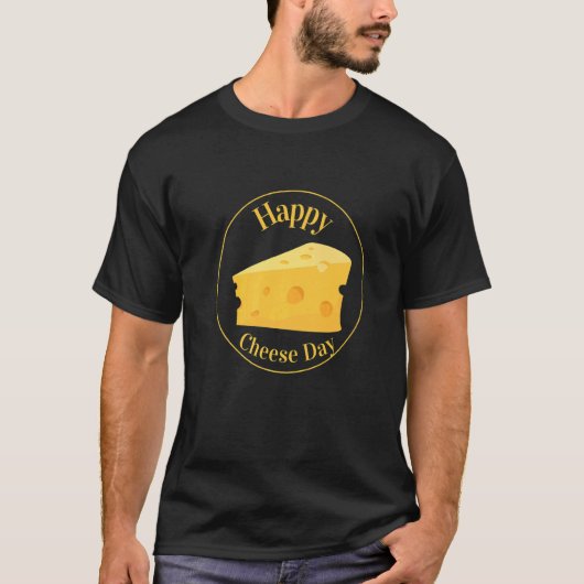 Happy Cheese Day Cheese T-shirt (Voorkant)