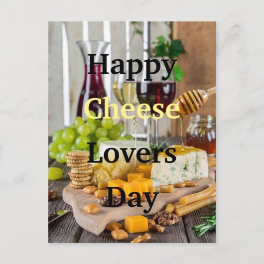 Happy Cheese Lovers Day Briefkaart (Voorkant)