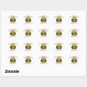 Happy Cheeseburger Day Stickers (Vel)